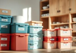 Aufbewahrungsboxen und Etiketten sinnvoll nutzen