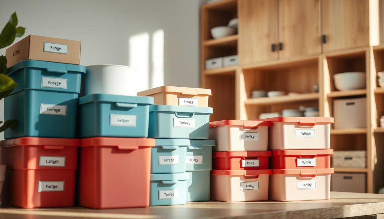 Aufbewahrungsboxen und Etiketten sinnvoll nutzen